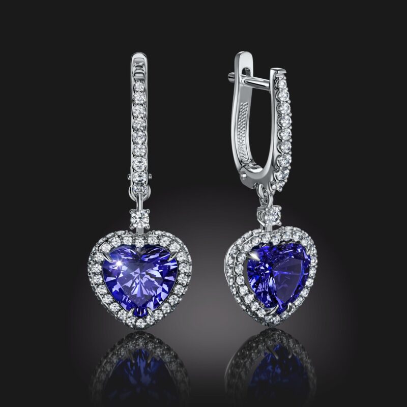 Enchanted Twilight Tanzanite and Diamond Earring
