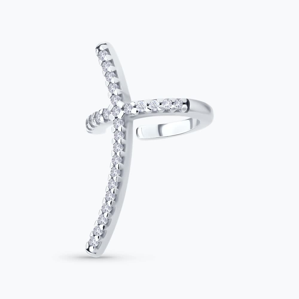 The Cross CZ Ear Cuff - Image 2