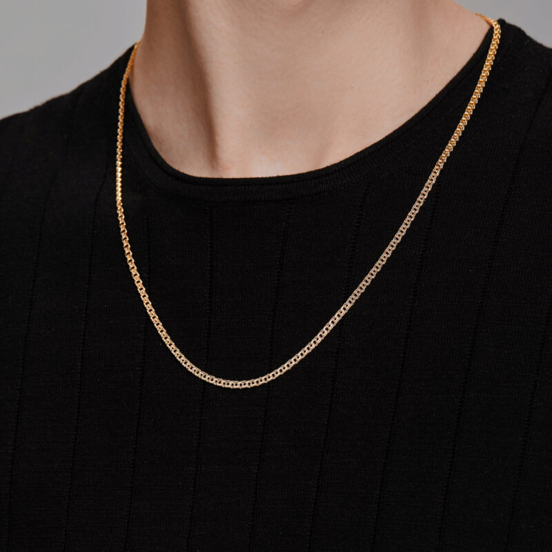 Yellow Gold Bismarck Chain Necklace - Image 2
