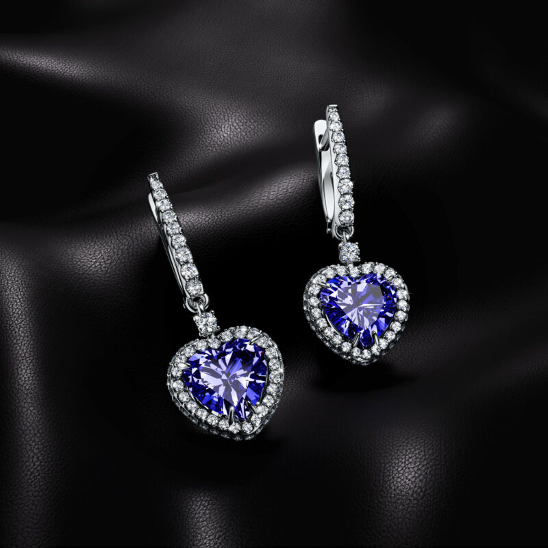 Enchanted Twilight Tanzanite and Diamond Earring - Image 3