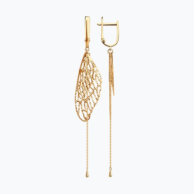 Gold Filigree Wing Earrings