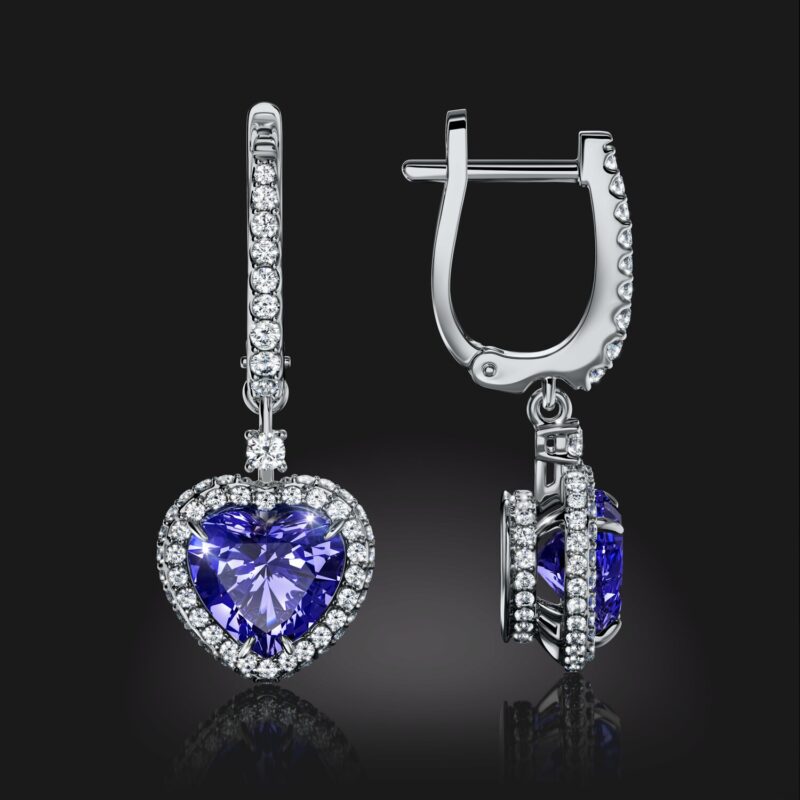 Enchanted Twilight Tanzanite and Diamond Earring - Image 2
