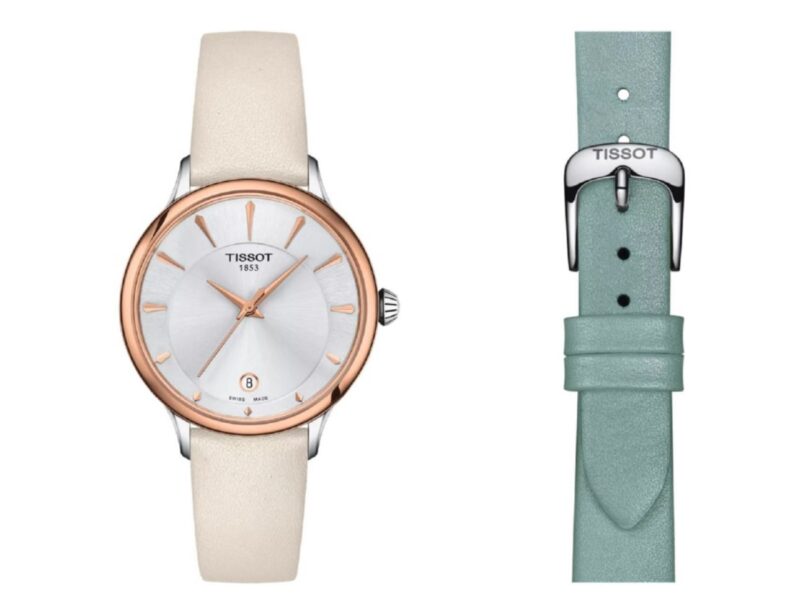 Tissot Odaci-T Rose Gold & Leather Watch - Image 5