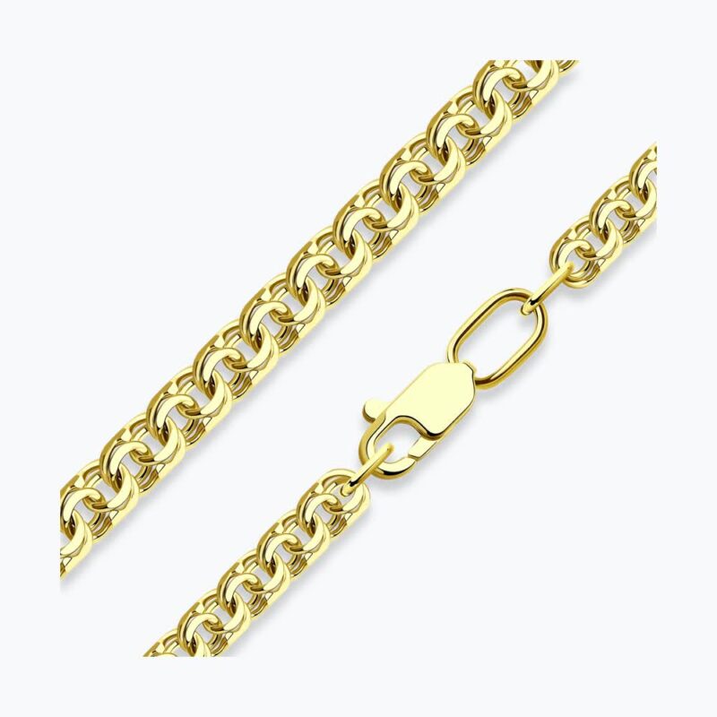 Yellow Gold Bismarck Chain Necklace
