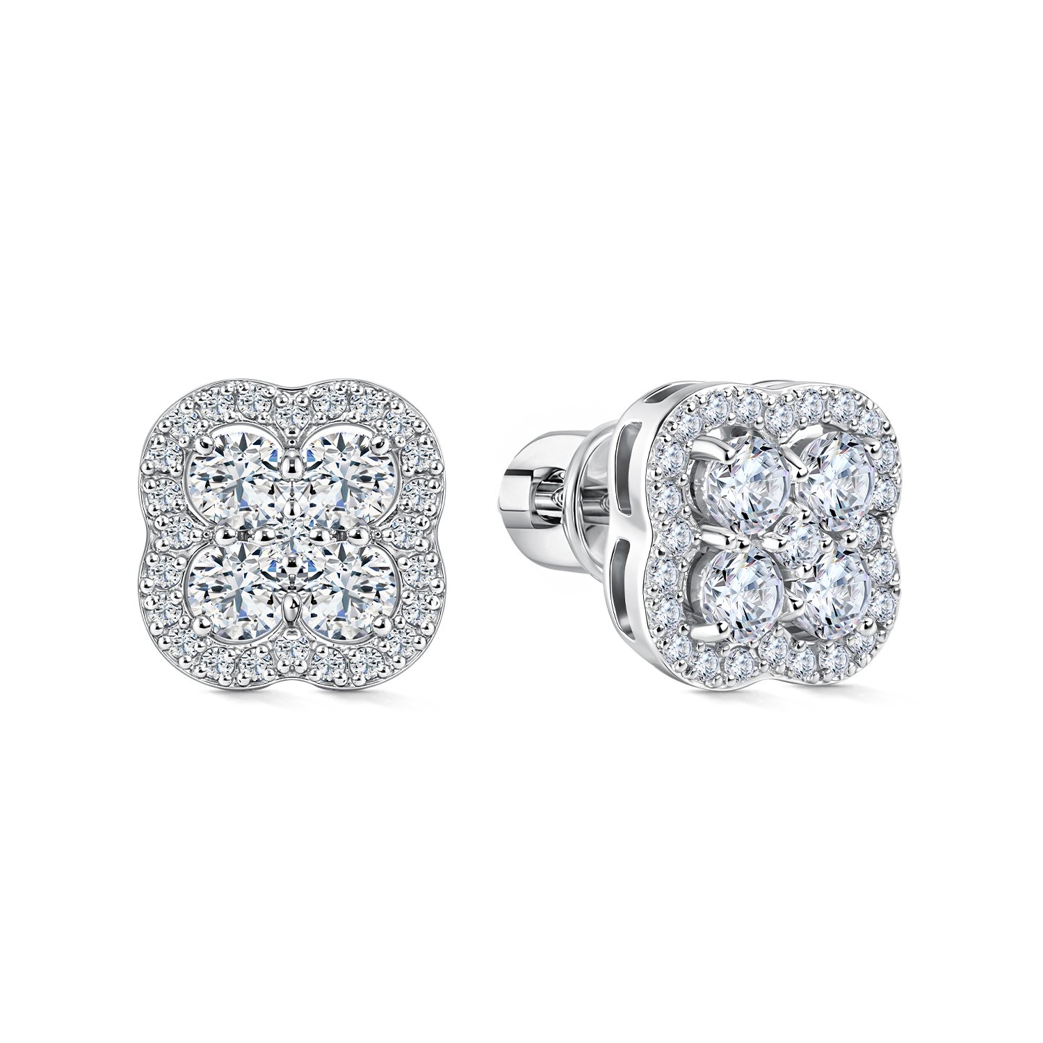 The Fourfold Diamond Earrings