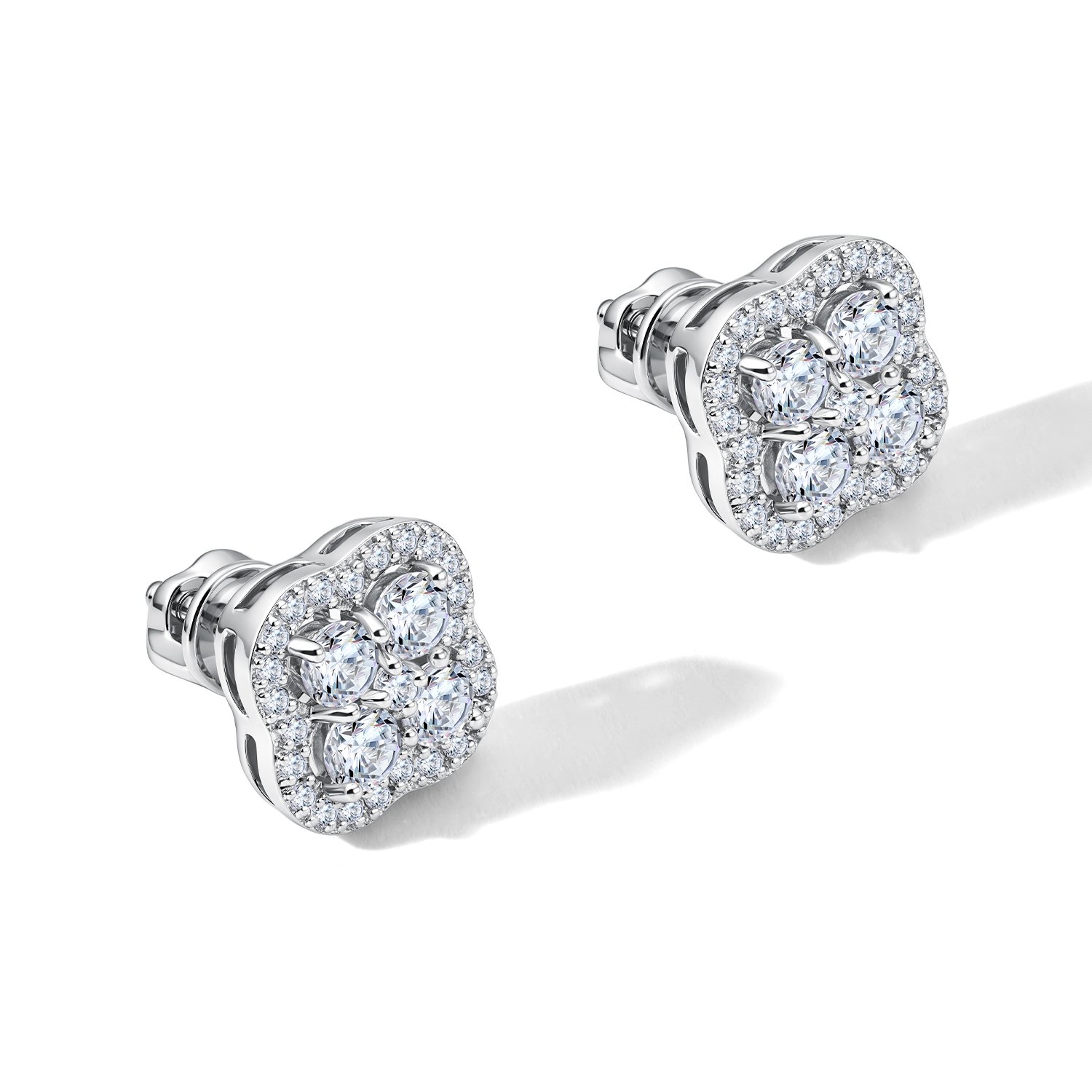 The Fourfold Diamond Earrings - Image 2