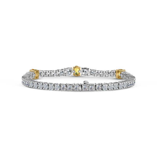 18K White/Yellow Gold Bracelet with Natural Diamonds – Collector’s Investment Piece (ALROSA) - Image 2
