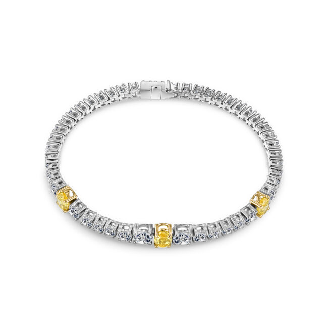 18K White/Yellow Gold Bracelet with Natural Diamonds – Collector’s Investment Piece (ALROSA) - Image 3