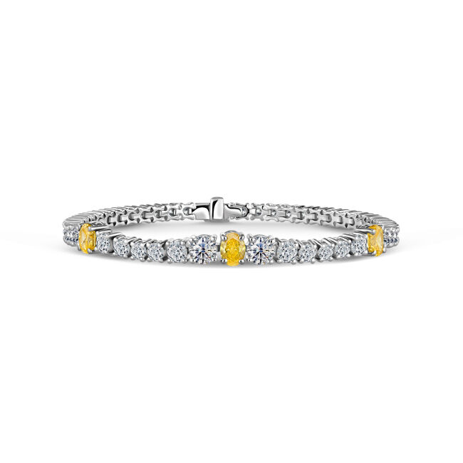 18K White/Yellow Gold Bracelet with Natural Diamonds – Collector’s Investment Piece (ALROSA)
