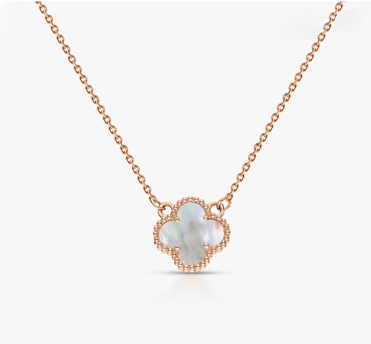 Heirloom Quatrefoil Pearl Necklace