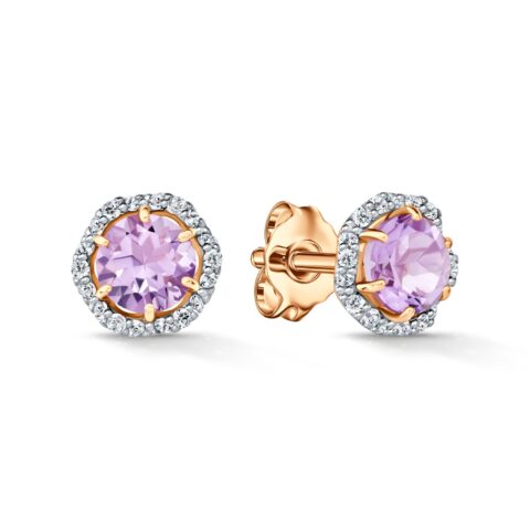 Violet Majesty Studs