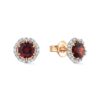 Garnet Elegance Studs